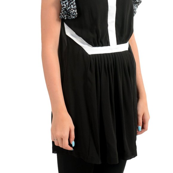 Just Cavalli Silk White Sleeveless Womens Blouse Top US S IT 40 Just Cavalli Silk White Sleeveless Womens Blouse Top US S IT 40